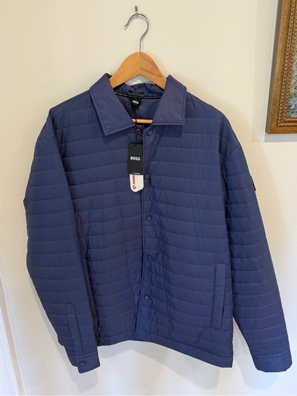 Boss PrimaLoft Jacket in Navy Blue